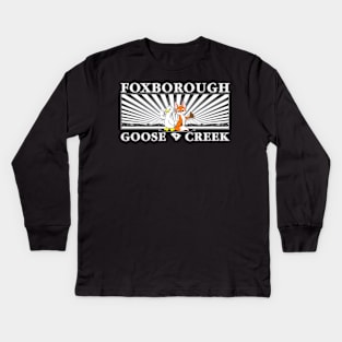 Foxborough Sunset. V2 Kids Long Sleeve T-Shirt